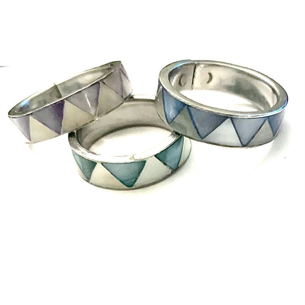 🍍3/$15🍍 Set of Triangle Print Rings
